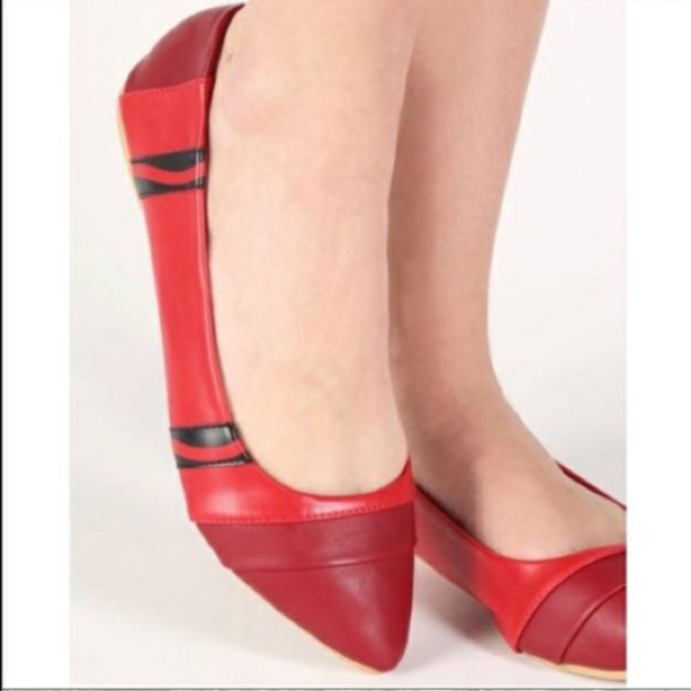 Iron Fist Red Women's Crayon Flats Size 9